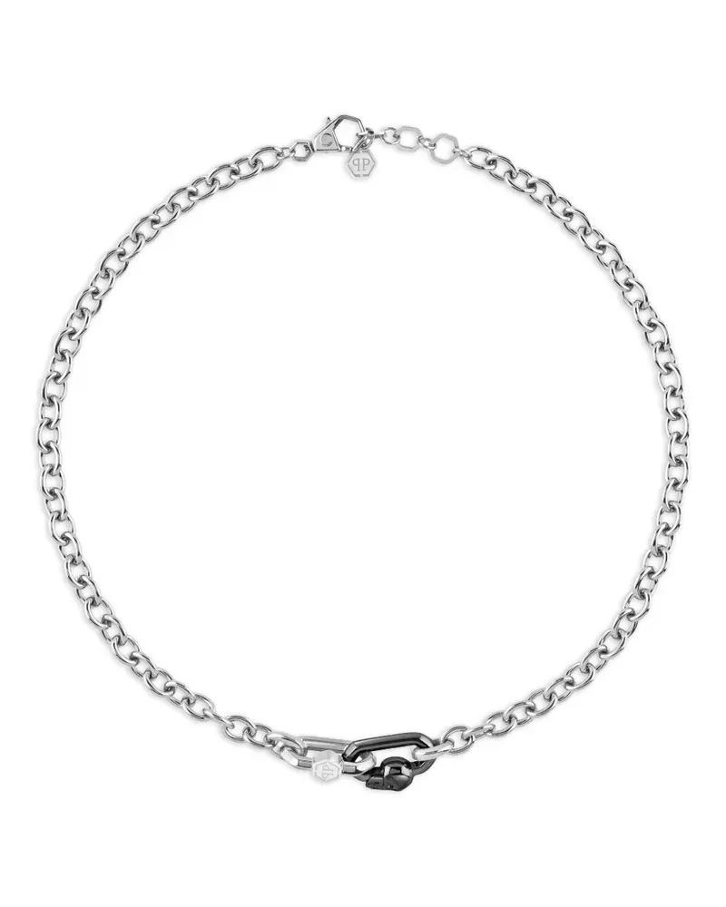 Philipp Plein Klassische Halskette - Silber Silber