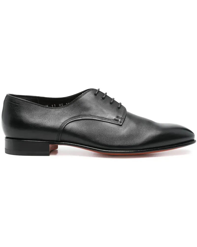 Santoni Derby-Schuhe aus Leder - Schwarz Schwarz