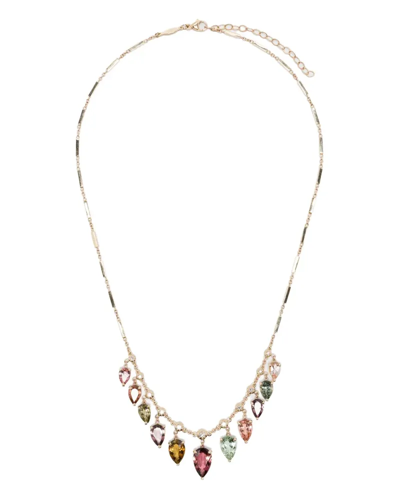 Jacquie Aiche 14kt Sophia Gelbgoldhalskette mit Diamanten Gold