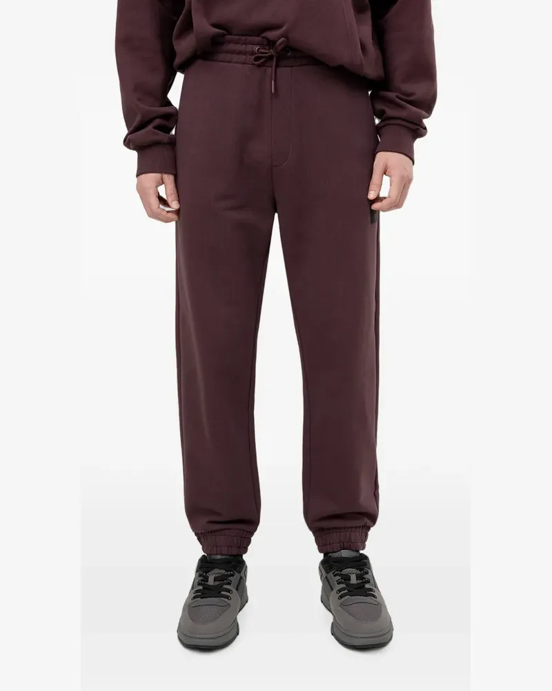HUGO BOSS logo-patch drawstring track pants - Rot Rot