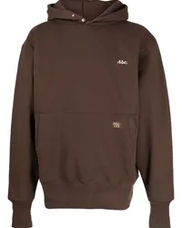 Abc. Hoodie mit Logo-Stickerei Braun