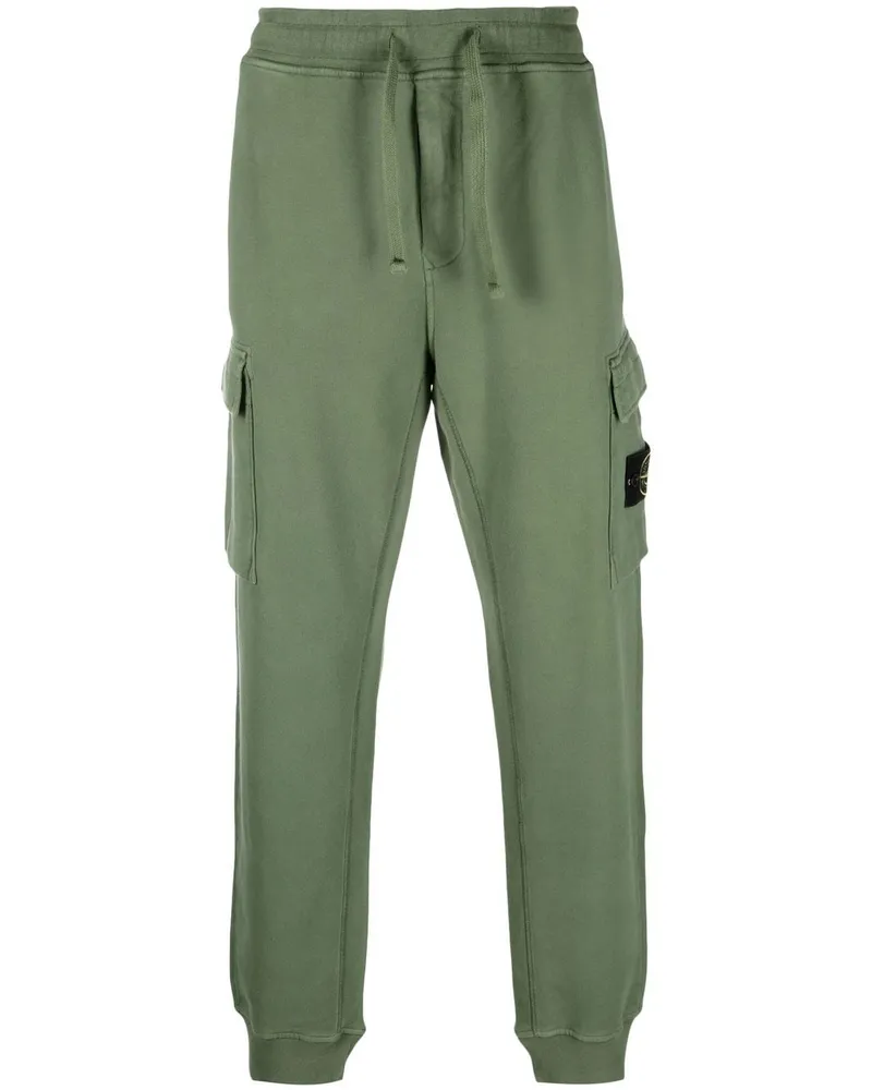 Stone Island Jogginghose mit Kompass-Patch - Grün Grün