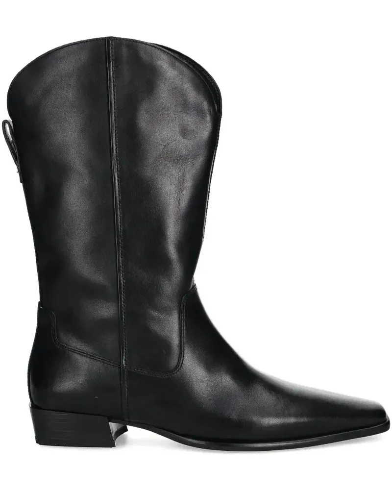 Vagabond Nella Cowboystiefel mit eckiger Kappe - Schwarz Schwarz