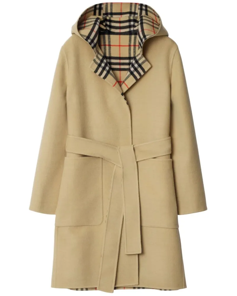 Burberry Wollmantel mit Vintage-Check - Nude Nude