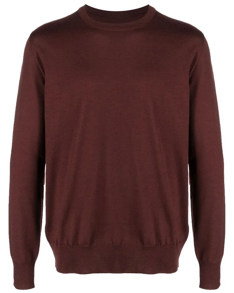 Jil Sander Fein gestrickter Pullover - Braun Braun