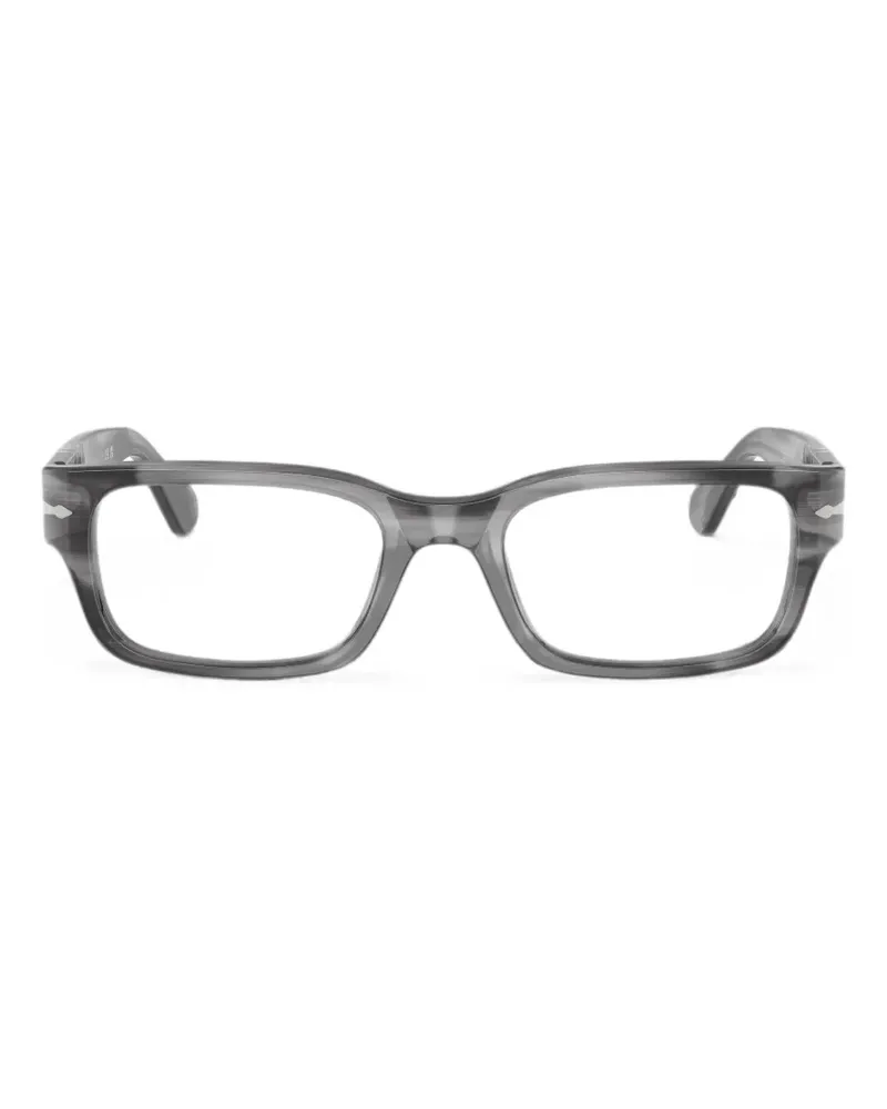 Persol Brille mit eckigem Gestell - Grau Grau