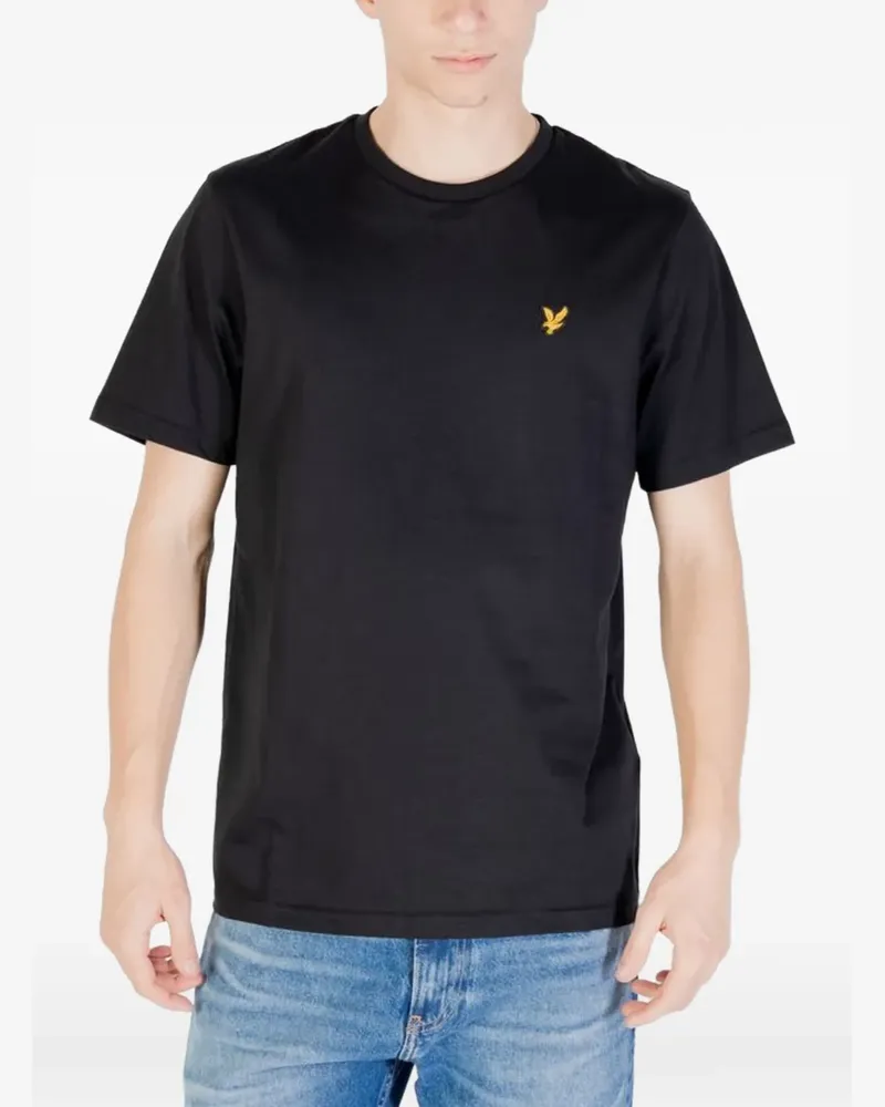 Lyle & Scott T-Shirt mit Logo-Stickerei - Schwarz Schwarz