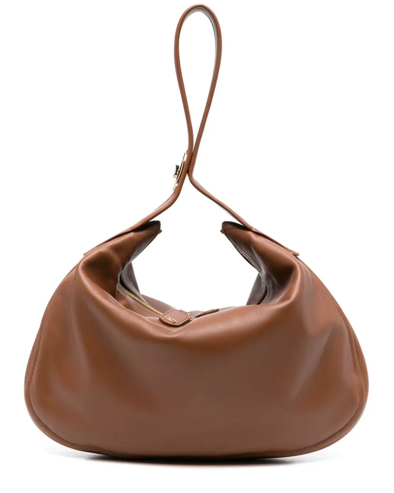 Valentino Garavani VLogo Schultertasche - Braun Braun