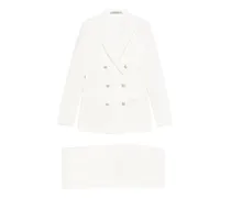 Geknöpfter Anzug - Weiß