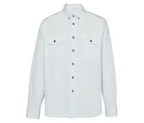 Button-down-Hemd aus Baumwolle - Blau