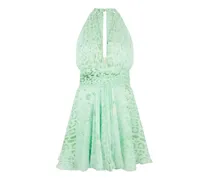 Kleid mit Leoparden-Print - Grün