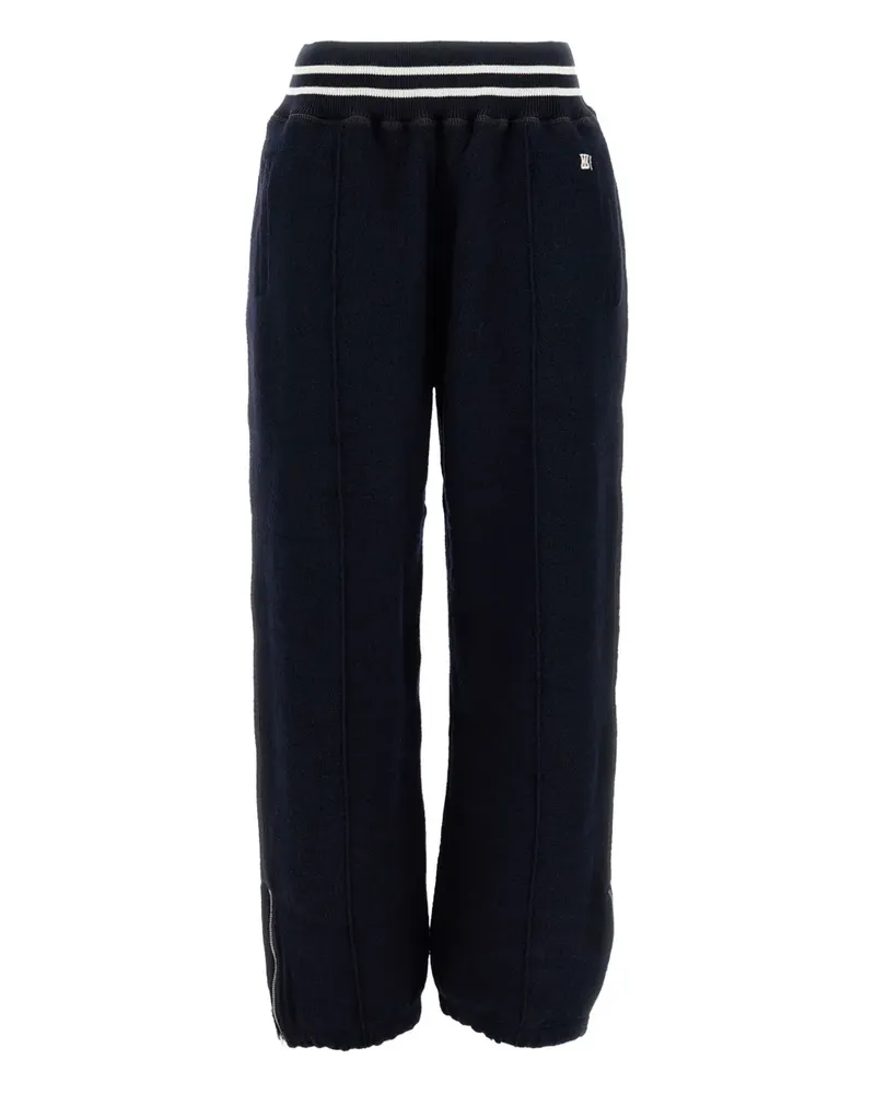 Wales Bonner Hose mit geripptem Saum - Blau Blau