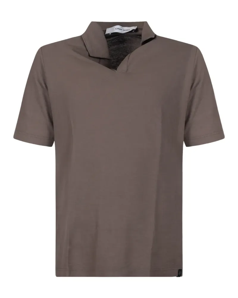 Gran Sasso short-sleeve polo shirt - Braun Braun