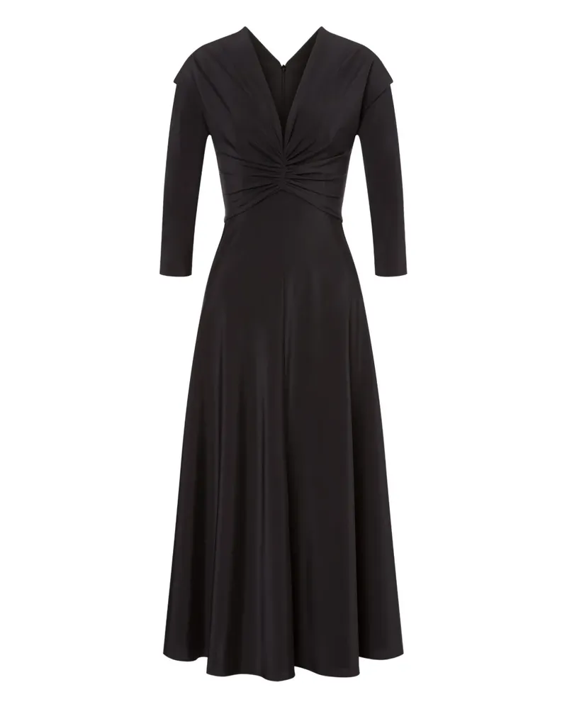 Alberta Ferretti Kleid aus Seidenstretch - Grau Grau
