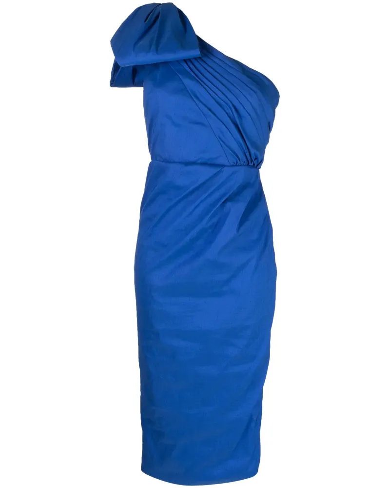Rachel Gilbert Einschultriges Midikleid - Blau Blau