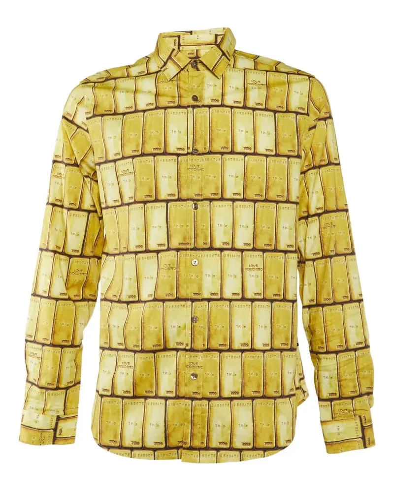 Moschino T-Shirt mit grafischem Print - Gelb Gelb