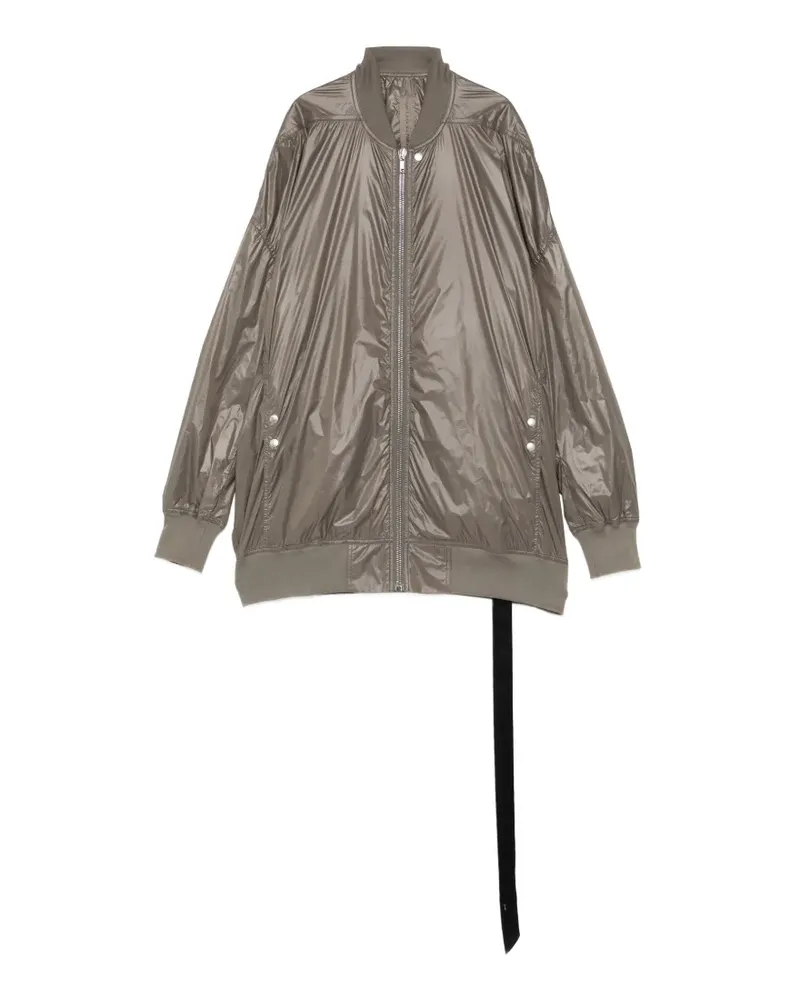 DRKSHDW by Rick Owens ruched zip-up jacket - Grau Grau