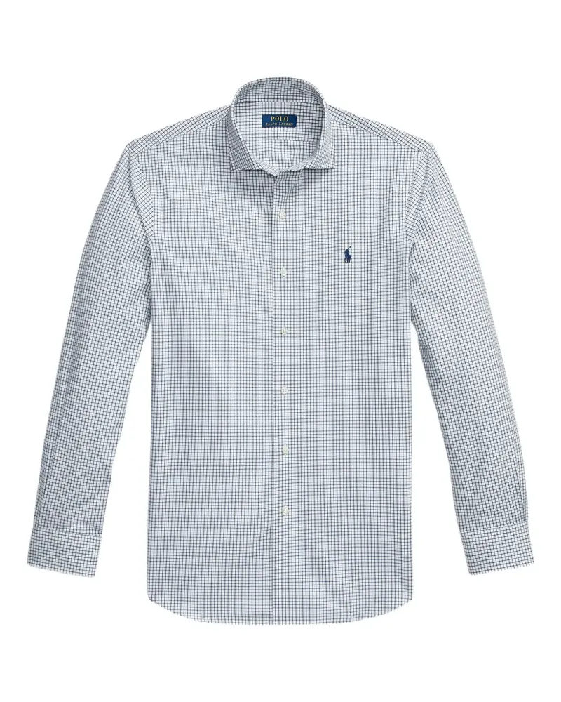 Ralph Lauren Kariertes Hemd mit Polo Pony - Weiß Weiß