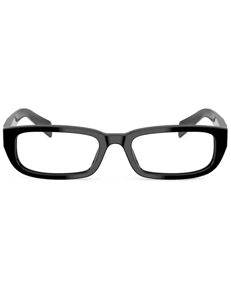 Prada Brille mit eckigem Gestell - Schwarz Schwarz