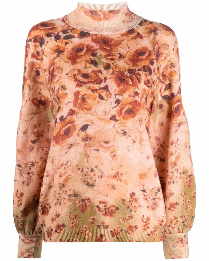 Alberta Ferretti Pullover mit Print - Nude Nude