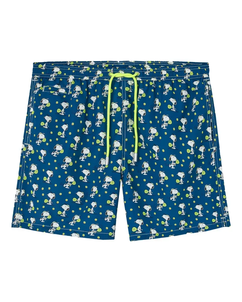 MC2 Saint Barth Badeshorts mit durchgehendem Print - Blau Blau