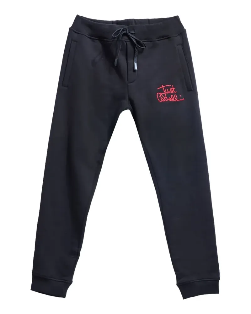 Just Cavalli Jogginghose mit Logo-Stickerei - Schwarz Schwarz