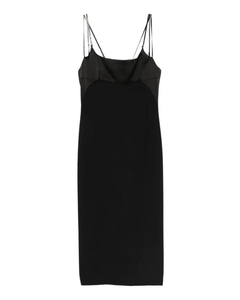 Tom Ford midi strap square neck dress - Schwarz Schwarz