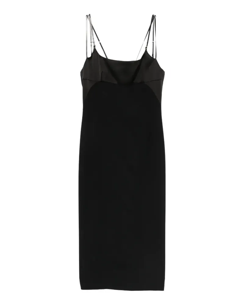 Tom Ford midi strap square neck dress - Schwarz Schwarz