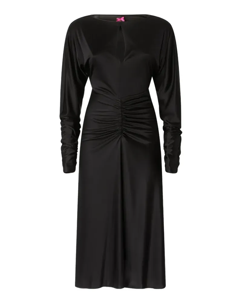 Pinko Kleid mit Raffungen - Schwarz Schwarz