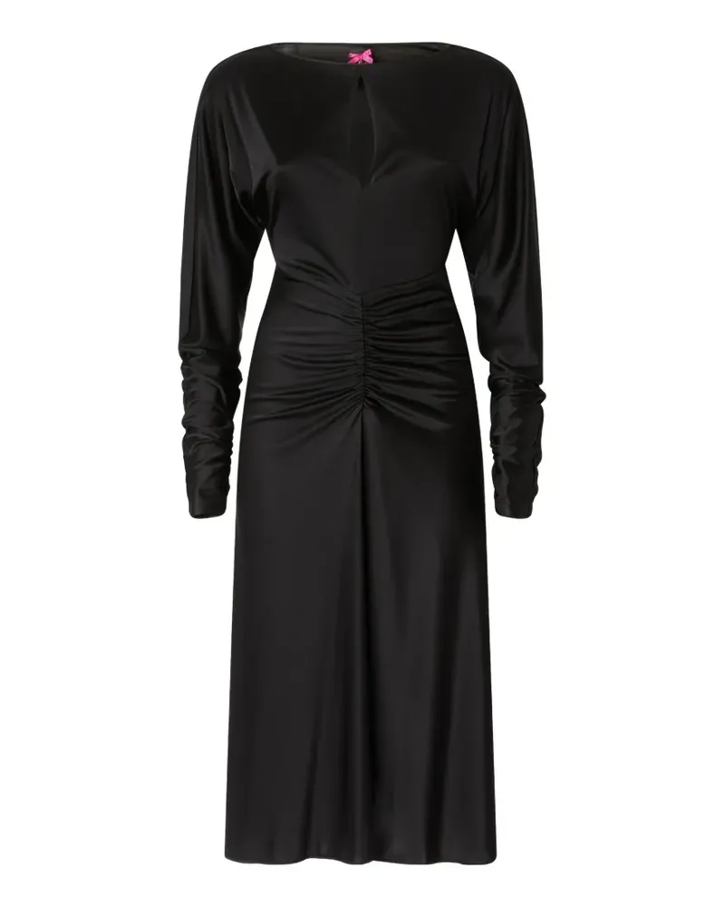 Pinko ruched long-sleeve dress - Schwarz Schwarz