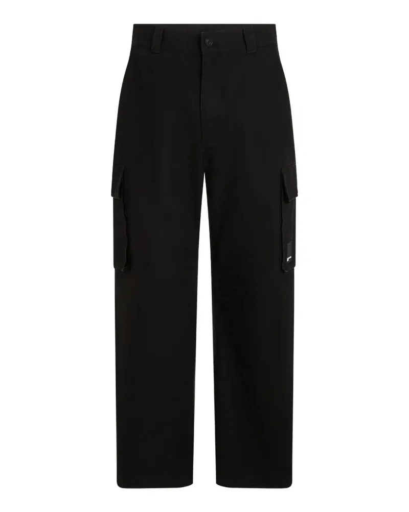 Karl Lagerfeld Beschichtete Cargohose - Schwarz Schwarz