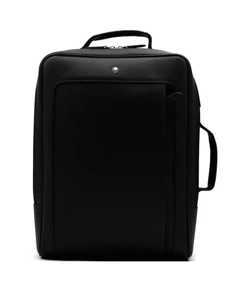 Montblanc zip leather backpack - Schwarz Schwarz