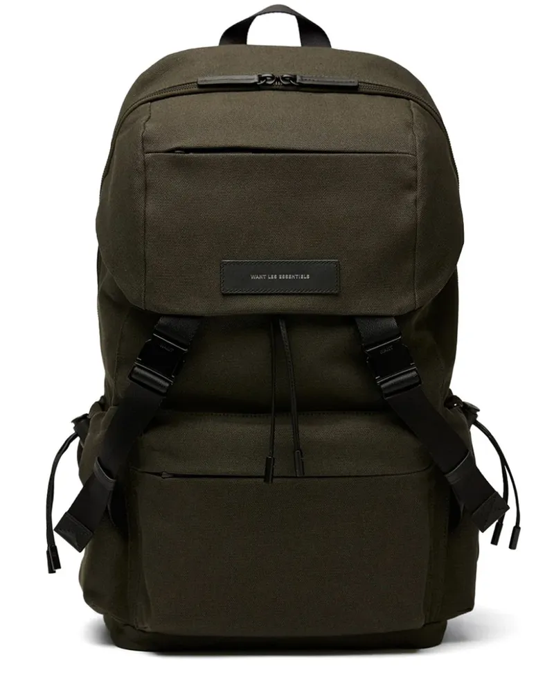 WANT Les Essentiels de la Vie Bishop Rucksack aus Canvas Grün