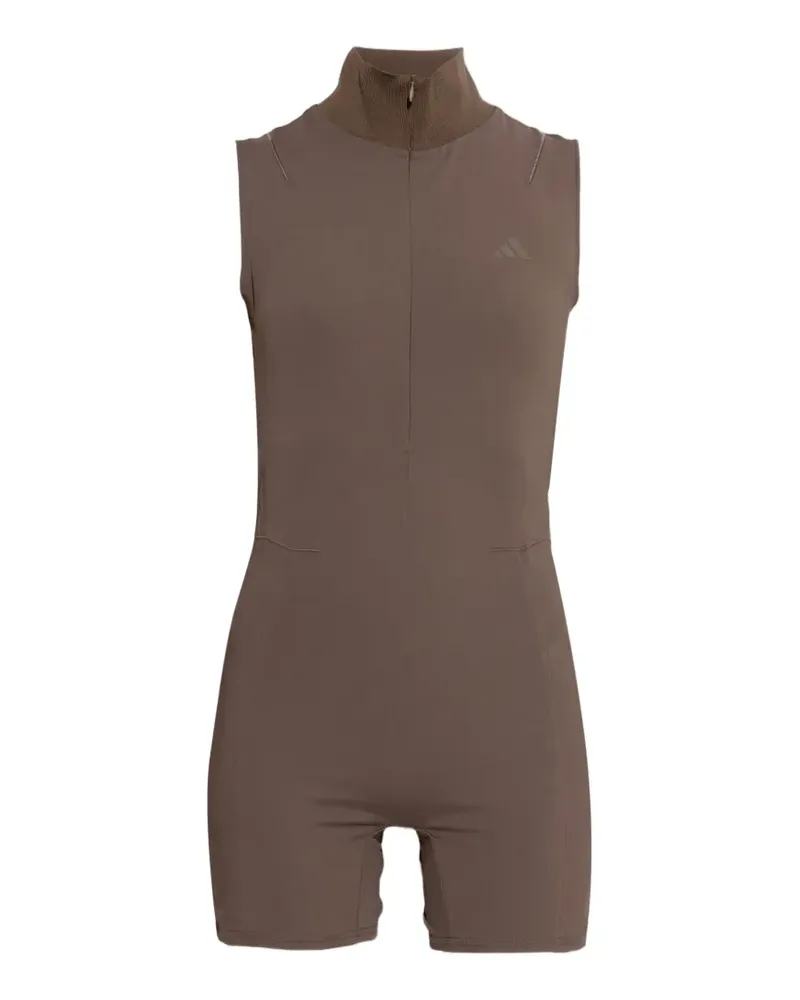 adidas x Entire Studios ärmelloser Jumpsuit mit Stehkragen - Braun Braun