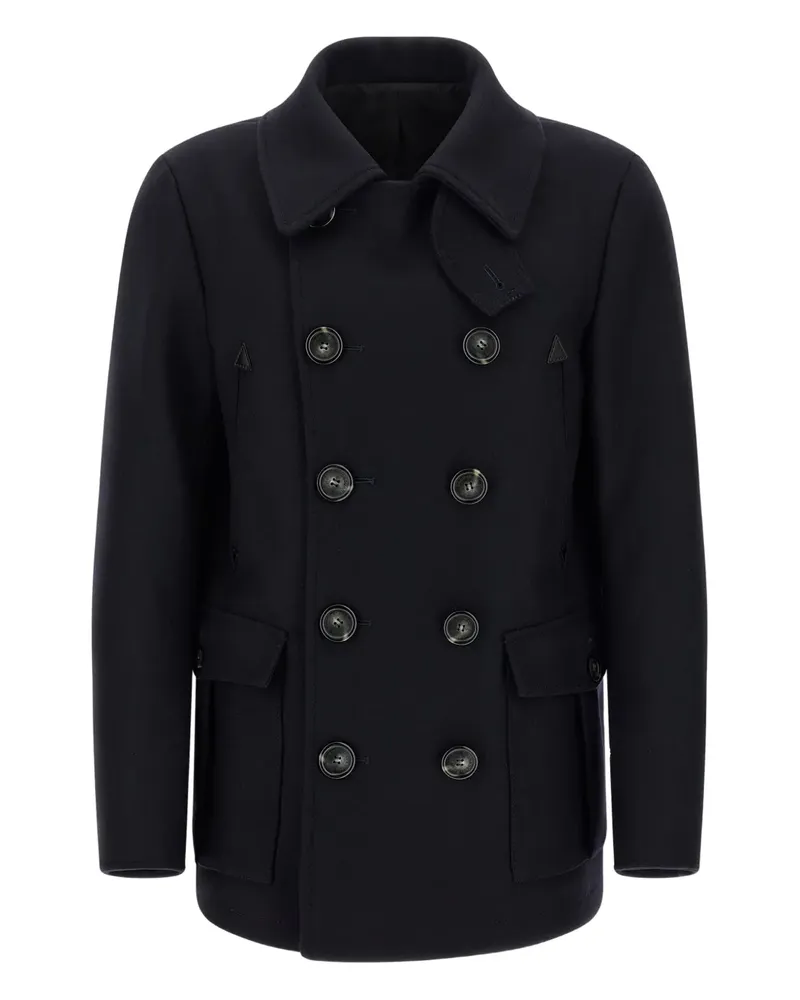 Dsquared2 Doppelreihiger Mantel - Schwarz Schwarz