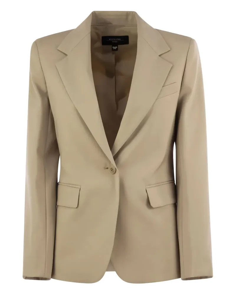 Max Mara single-breasted wool blazer - Nude Nude