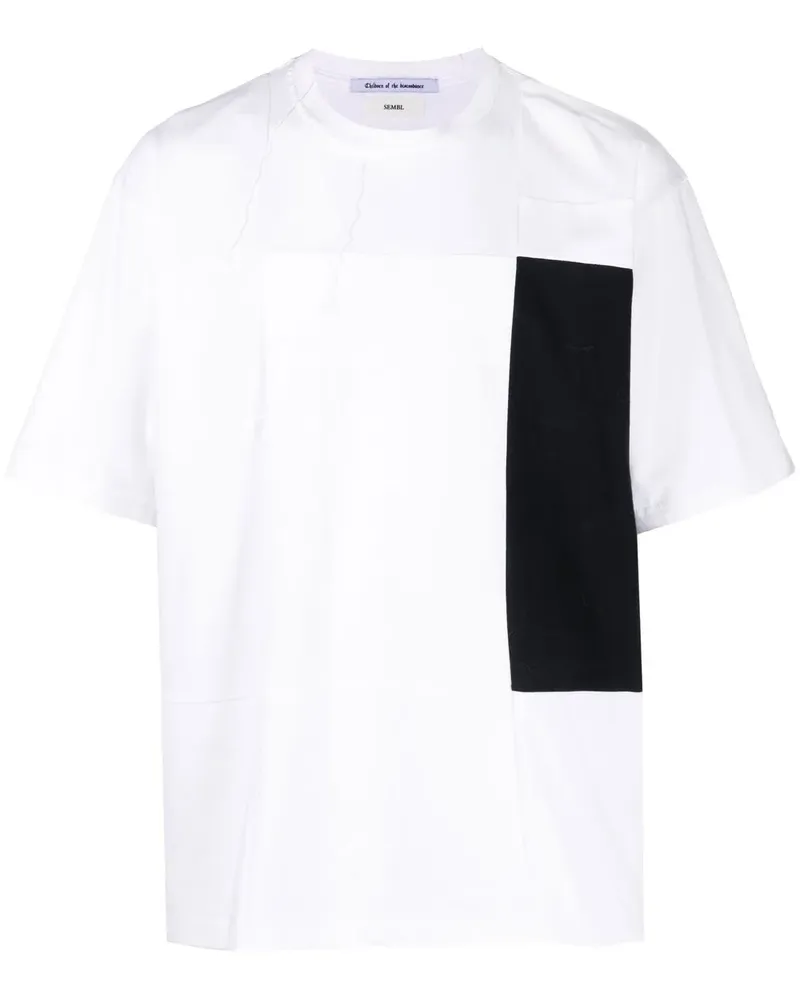Children Of The Discordance T-Shirt im Patchwork-Look - Weiß Weiß
