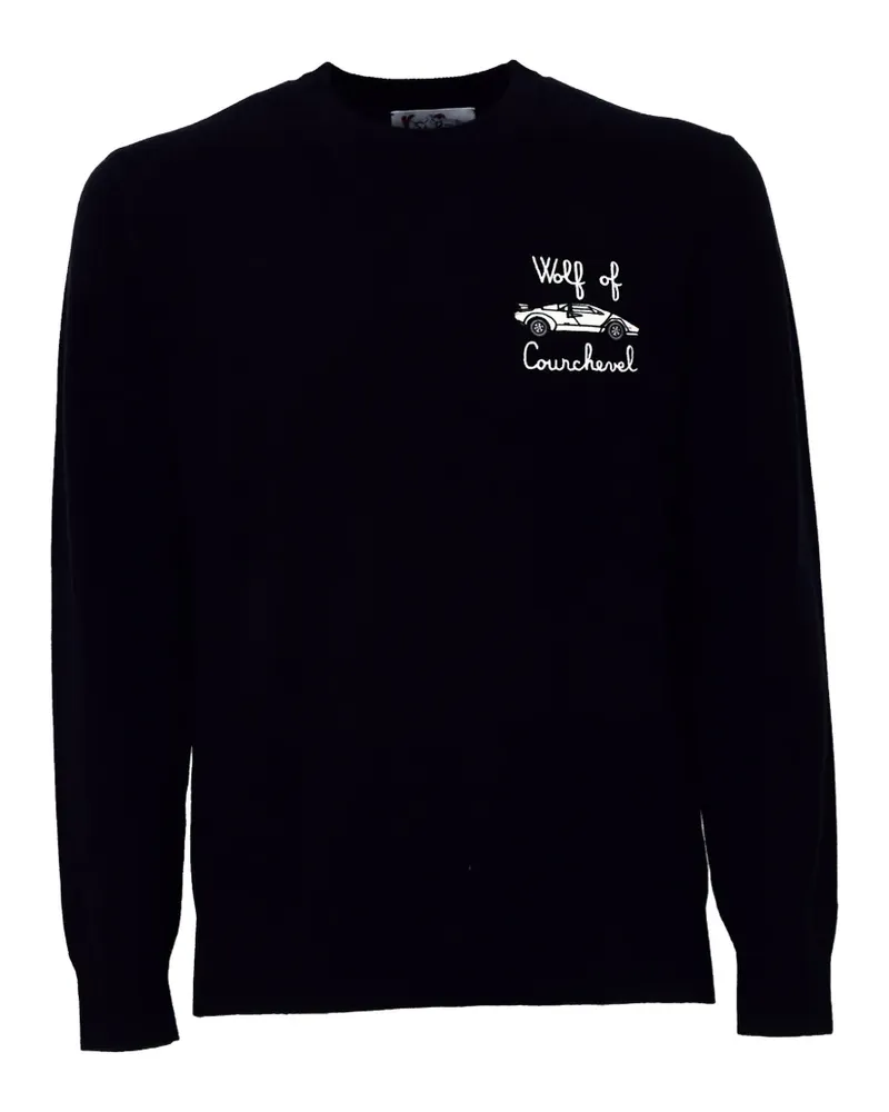 MC2 Saint Barth Heron Pullover mit Stickerei - Schwarz Schwarz