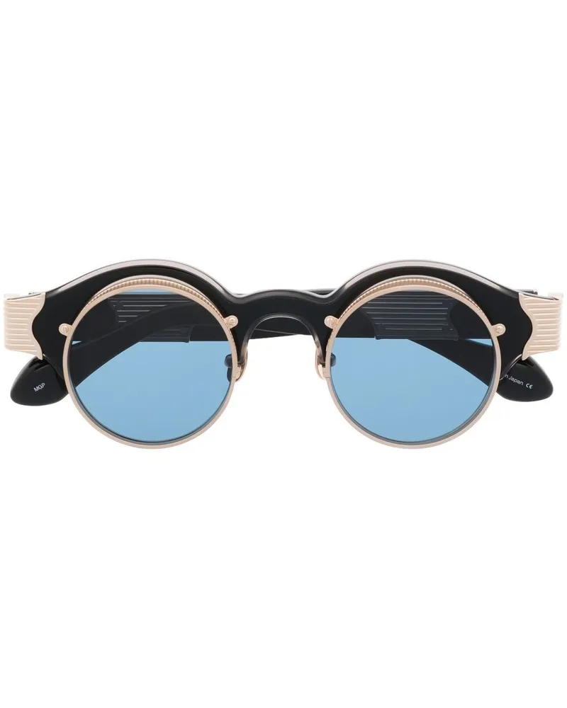 MATSUDA Runde 10605H Sonnenbrille - Schwarz Schwarz