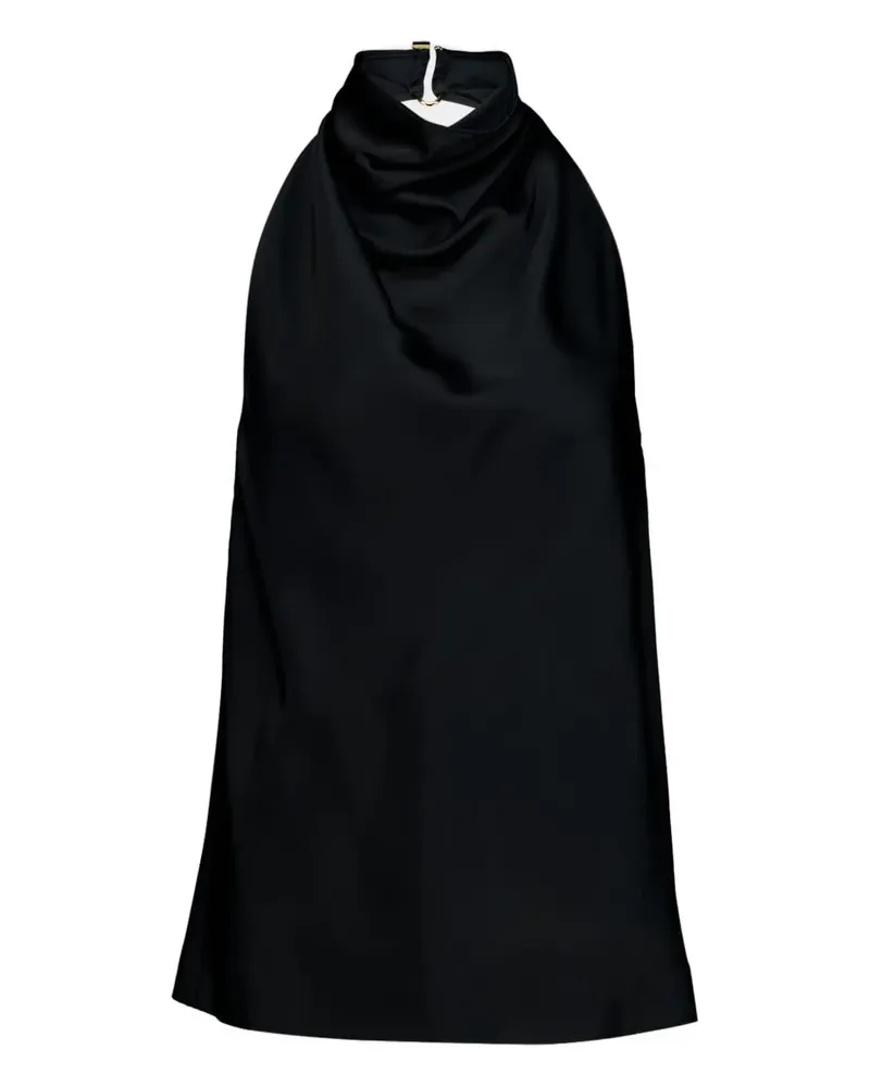 Stella McCartney halterneck satin top - Schwarz Schwarz