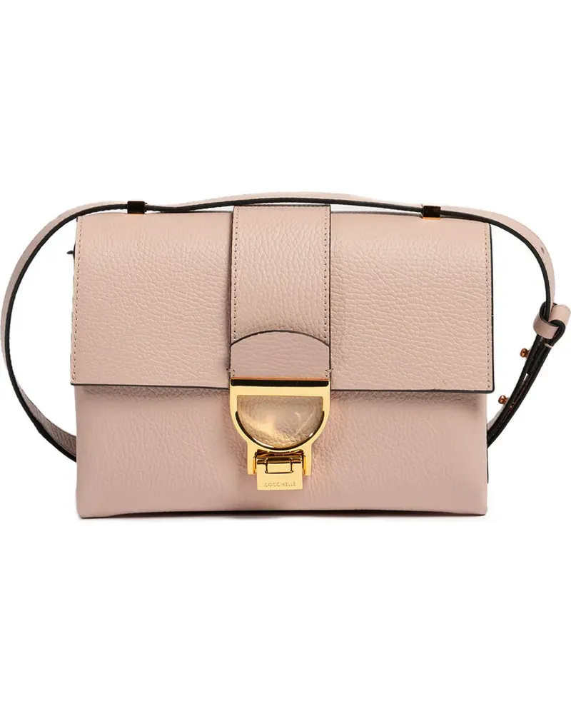 Coccinelle Schultertasche mit Knebelverschluss - Rosa Rosa