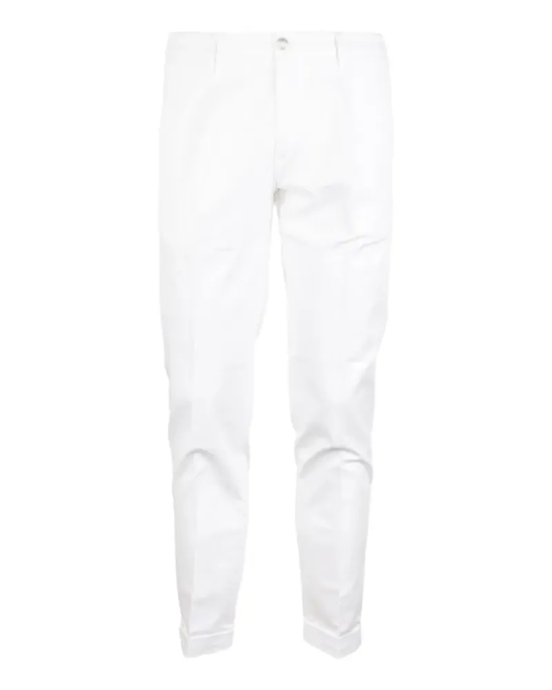 Re-HasH pressed-crease slim-fit trousers - Weiß Weiß