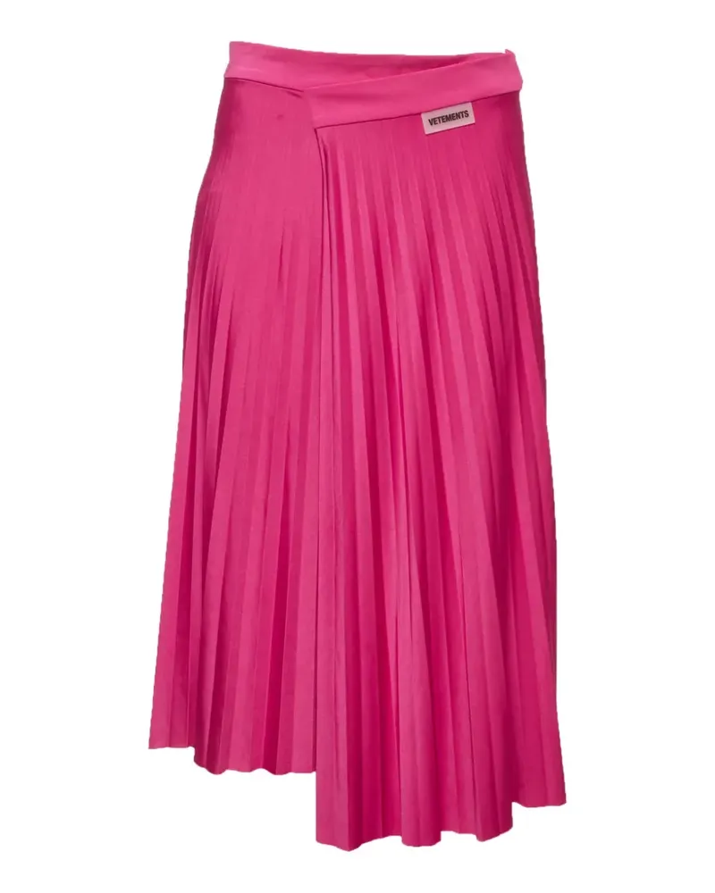 VETEMENTS Drapierter Rock mit asymmetrischem Besatz - Rosa Rosa