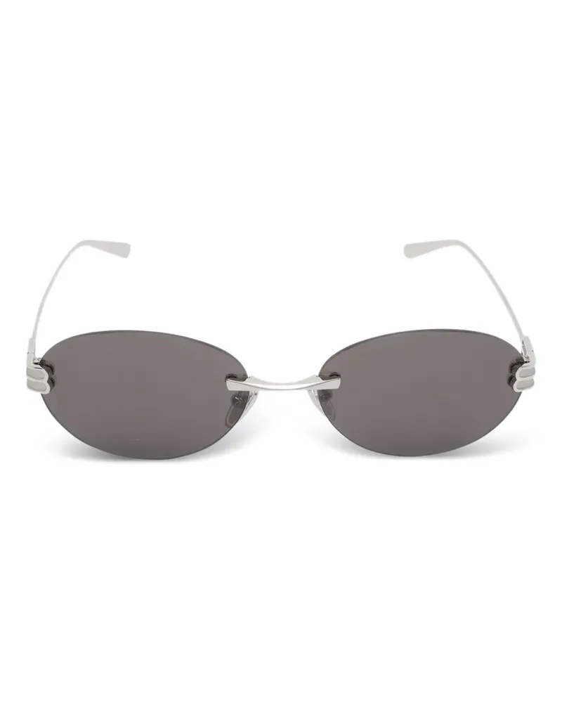 Balenciaga Gossip Sonnenbrille mit ovalem Gestell - Silber Silber