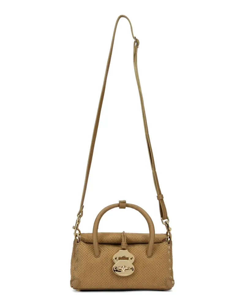 Zanellato Dotta leather cross body bag - Nude Nude