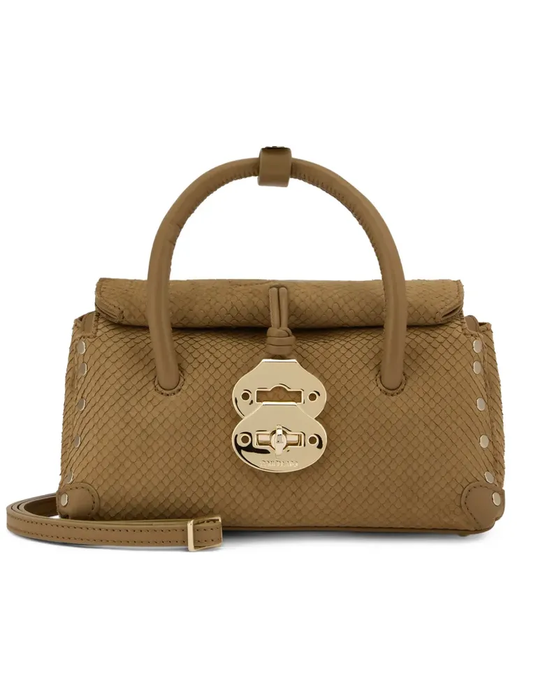 Zanellato Dotta leather cross body bag - Nude Nude