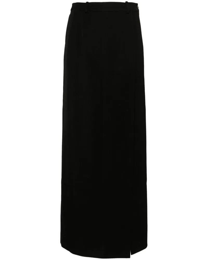 Balenciaga Maxirock mit Schlitz - Schwarz Schwarz