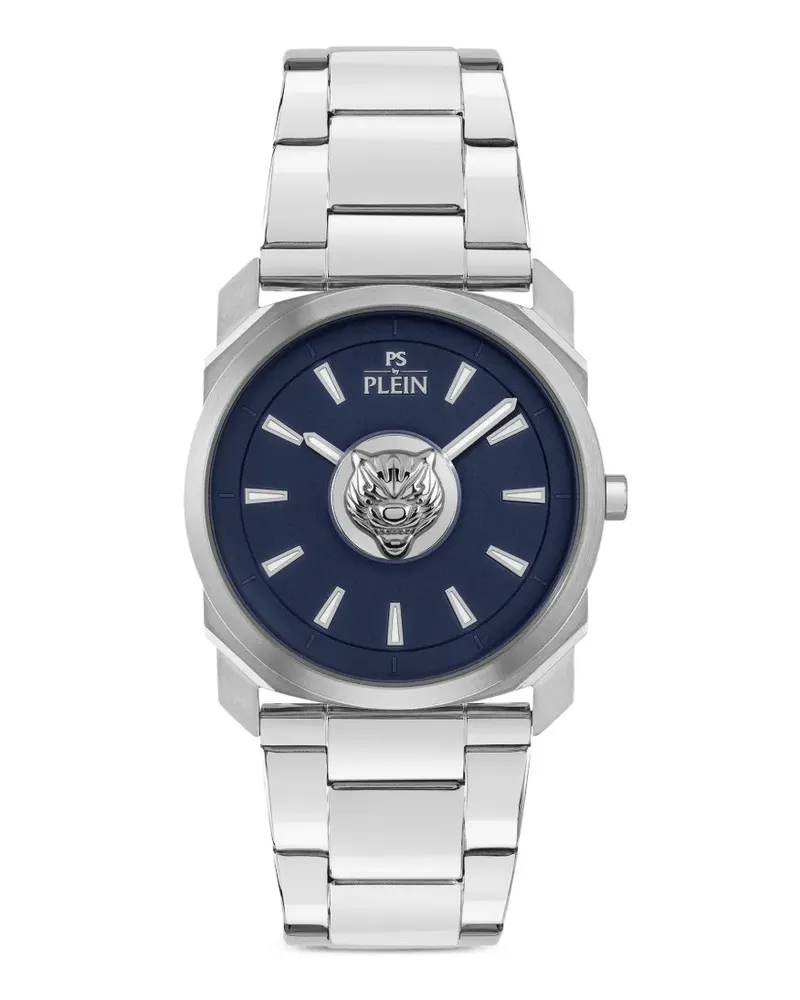 Philipp Plein Dynamite Tiger Head Armbanduhr 40mm - Blau Blau