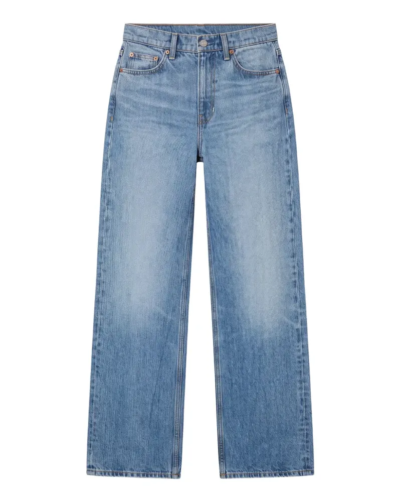 Reformation Cary Wide-Leg-Jeans - Blau Blau