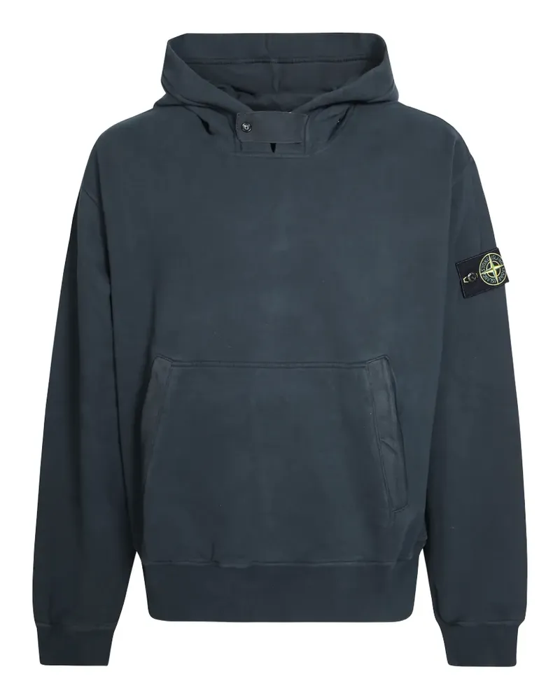 Stone Island Hoodie mit Kängurutasche - Blau Blau
